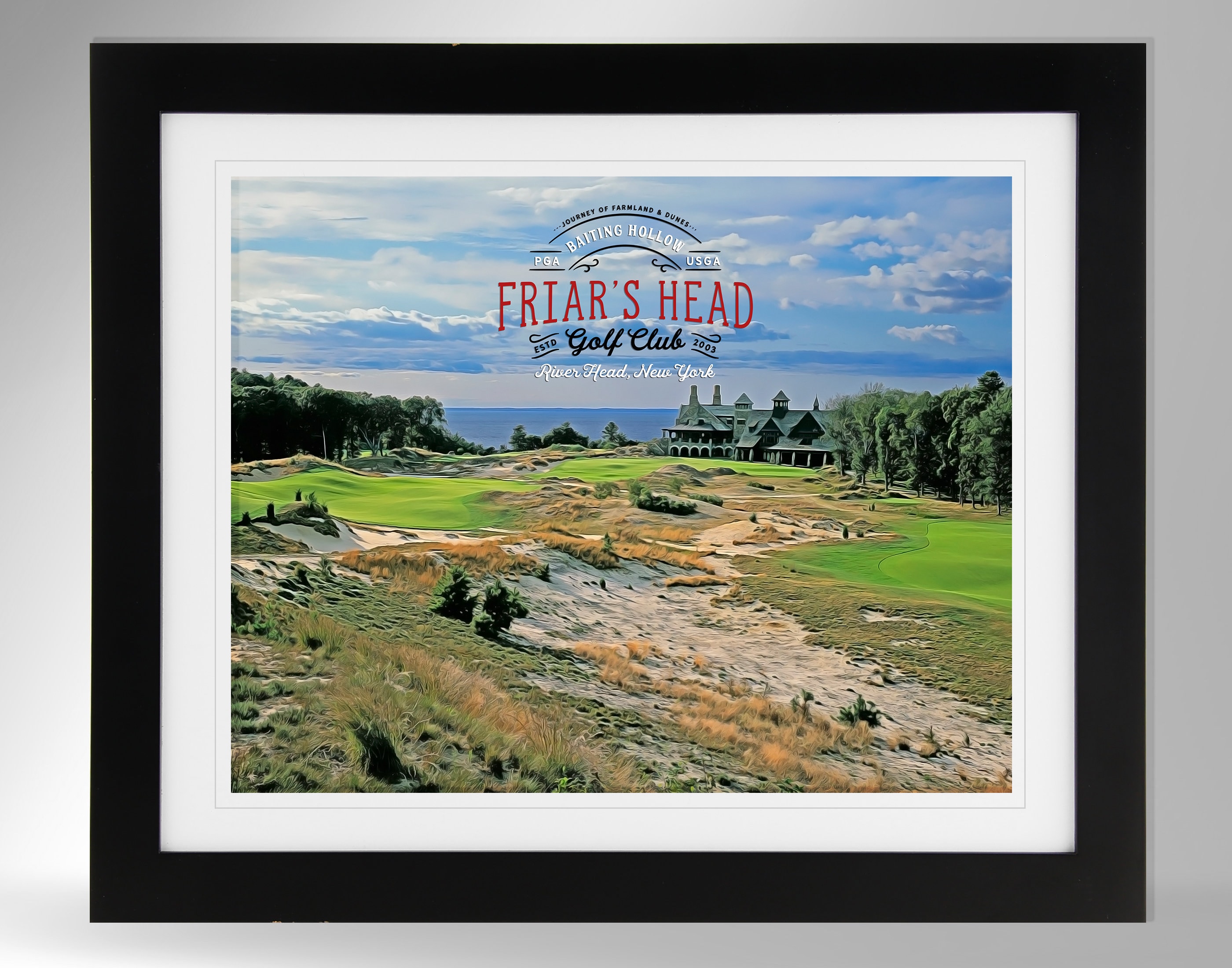 Friar's Head Golf Club Art Print Impresión de Etsy España
