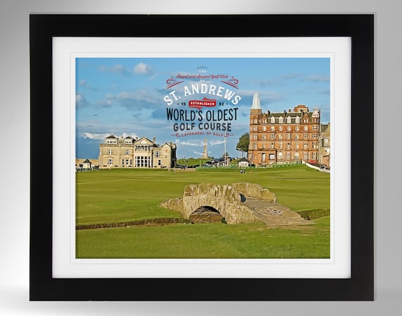 St. Andrews Golf Club Wall Art - Impressionism Painting-effect