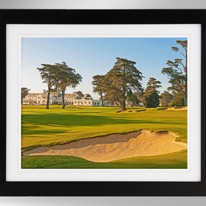 The California Golf Club of San Francisco Impressionism Painting-Effect Print Art (3 Options), CalClub, (#340), Not Framed