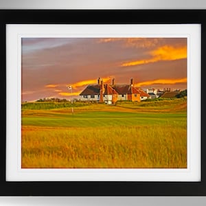 Royal St. George's Golf Club Wall Art - Impressionism Painting-Effect Print (2 Options), Royal St George's Golf, (#127), Not Framed