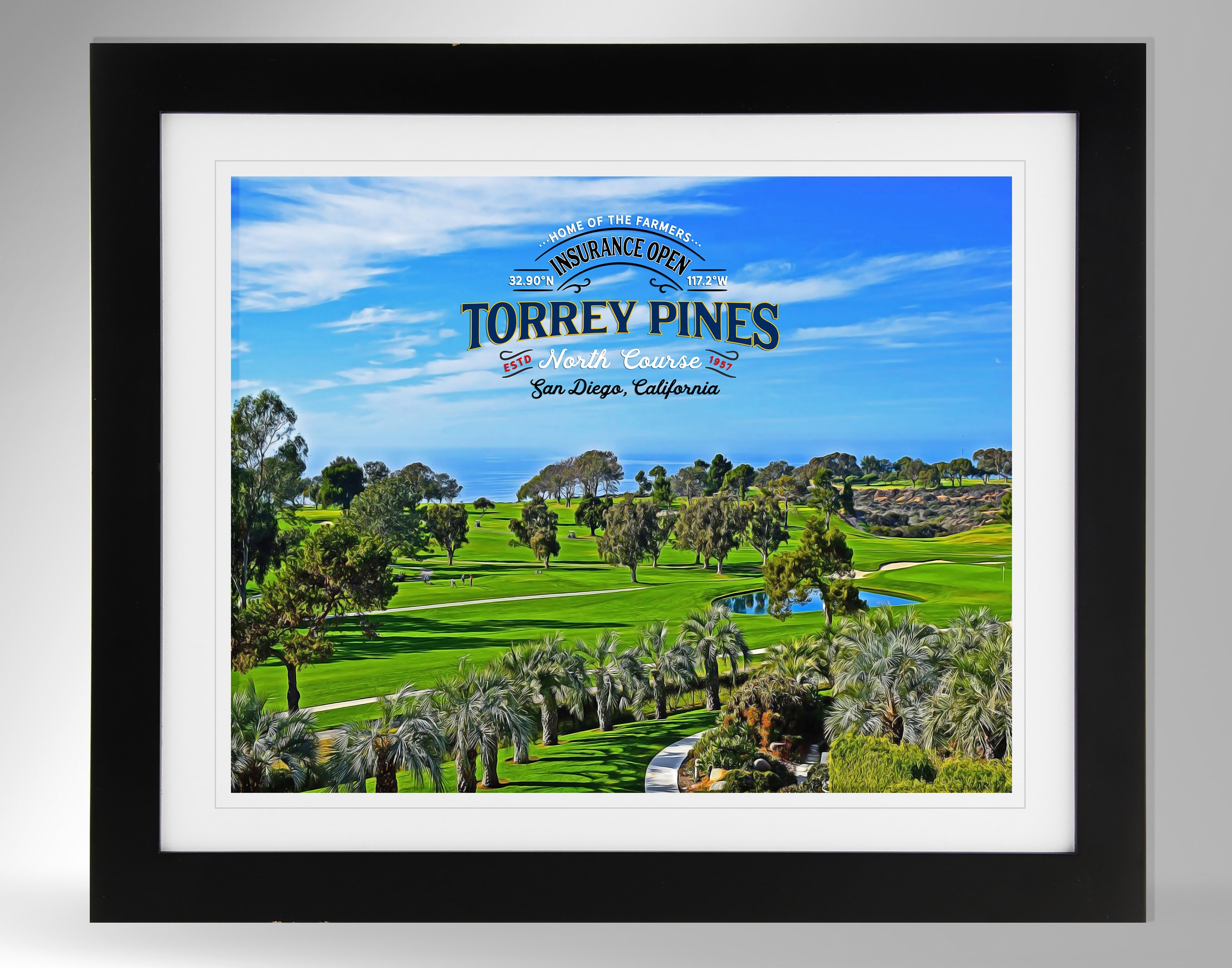 Torrey Pines North Course Art Print Impressionism Painting-effect