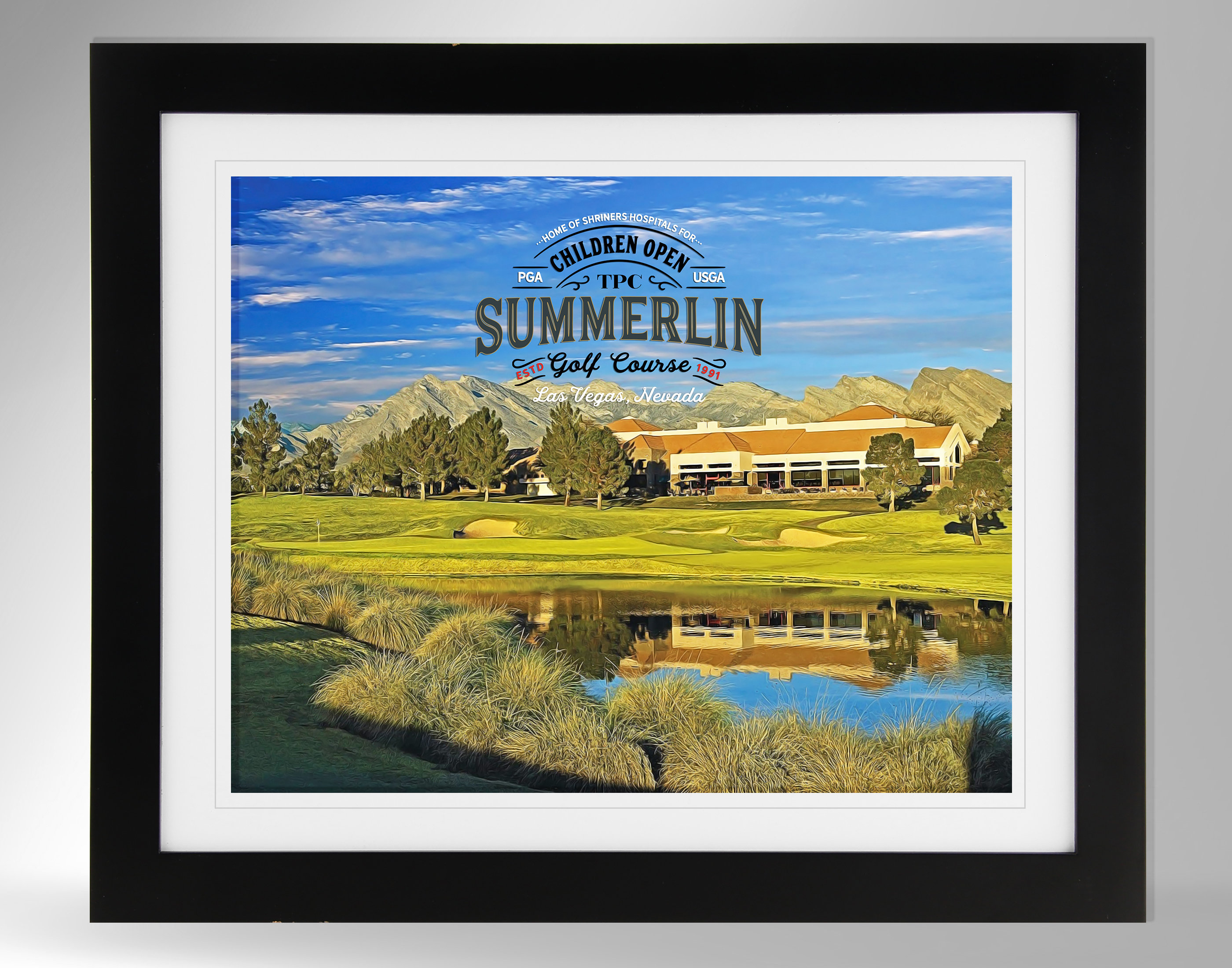 TPC at Summerlin Wall Art Impressionism Painting-effect Print (2