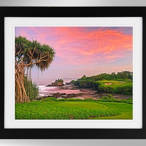 The Nirwana Bali Golf Club Art Print - Impressionism Painting-Effect Print (2 Options), Pan Pacific, Tabanan, Golf Decor, (#152), Not Framed