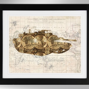 General dynamischer M1A1 Abrams Kunstdruck (4 Optionen), M1 Abrams, M1A2 Abrams, US Army, USMC, The Beast (#440), Ungerahmt