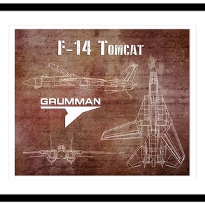 Grumman F-14 Tomcat Prints - Wiele opcji (#88), plakat F-14, wydruk F14, myśliwiec F-14, US Navy, bez ramki