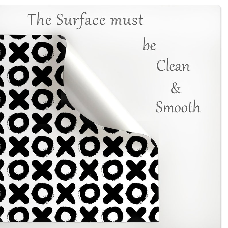 Tic Tac Toe Self Adhesive Wall Mural Geometric Peel /& Stick Wallpaper Circle and Cross Removable Decal Black and White Temporary Decor