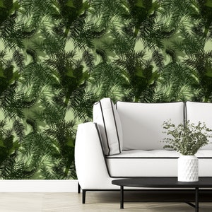 Dark Weed Leaves Wallpaper Peel and Stick Decor Botanical Self Adhesive Wall Mural Exotic Cannabis Removable Decal Marijuana Temporary