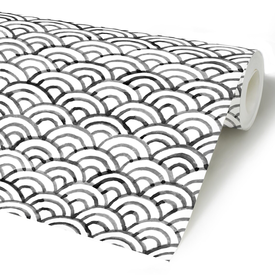 Scallop Peel & Stick Wallpaper Seashell Self Adhesive Wall Etsy