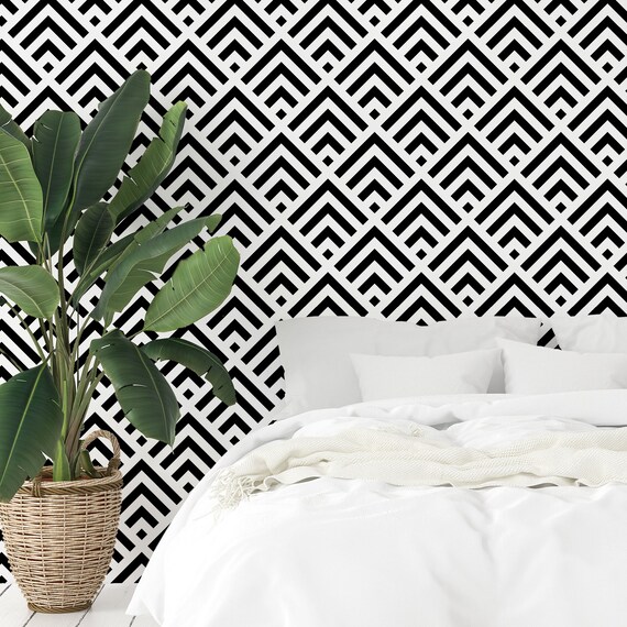 Tic Tac Toe Self Adhesive Wall Mural Geometric Peel /& Stick Wallpaper Circle and Cross Removable Decal Black and White Temporary Decor