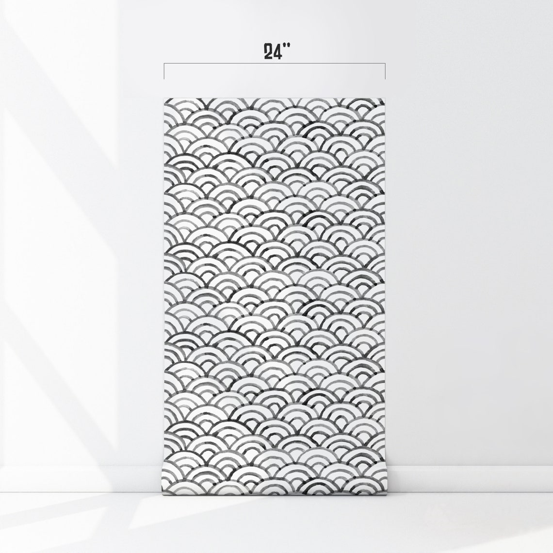 Scallop Peel & Stick Wallpaper Seashell Self Adhesive Wall Etsy