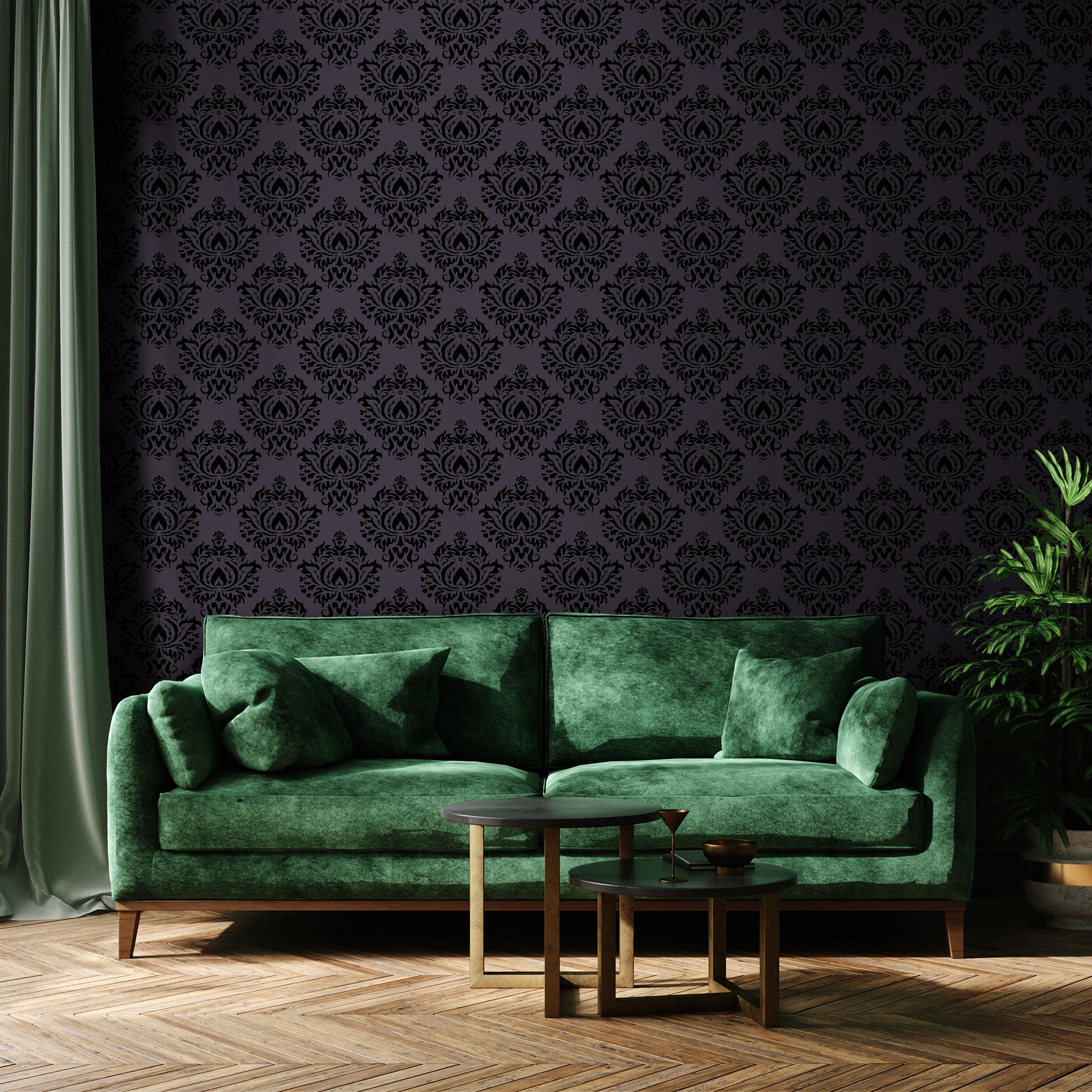 235002 Portofino brown bronze gold Flocked Victorian velvet damask Wal wallcoveringsmart #27 235002 Portofino brown bronze gold Flocked Victorian velvet damask Wal wallcoveringsmart