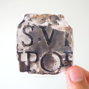 Ancient Roman Marble Piece Vinyl Sticker