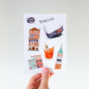 Venecia - Hoja de pegatinas de vinilo