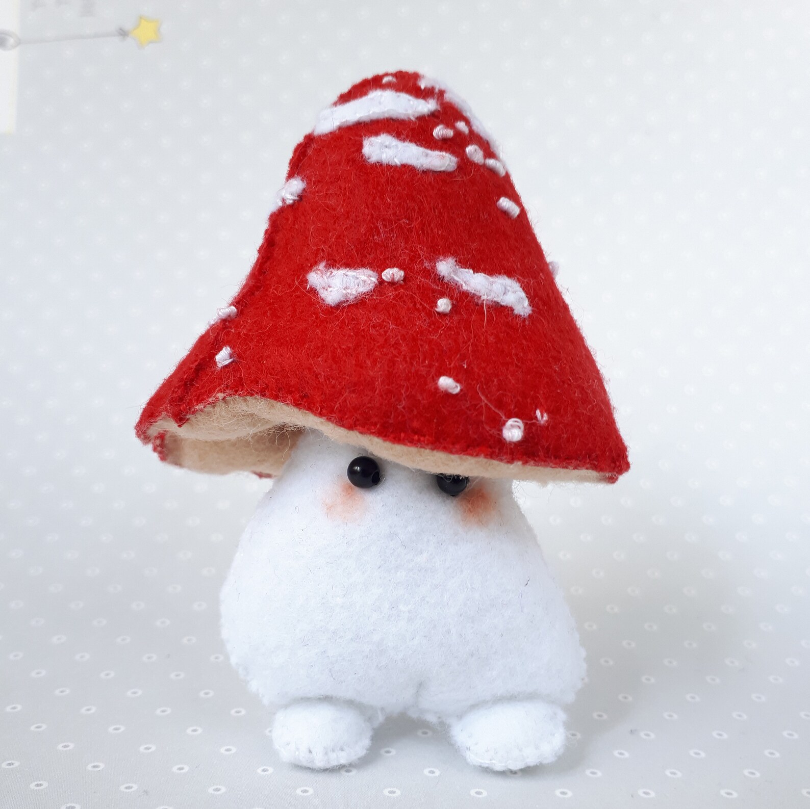 Mushroom Doll Pattern Mushroom Decor Cute for Nursery Felt Etsy