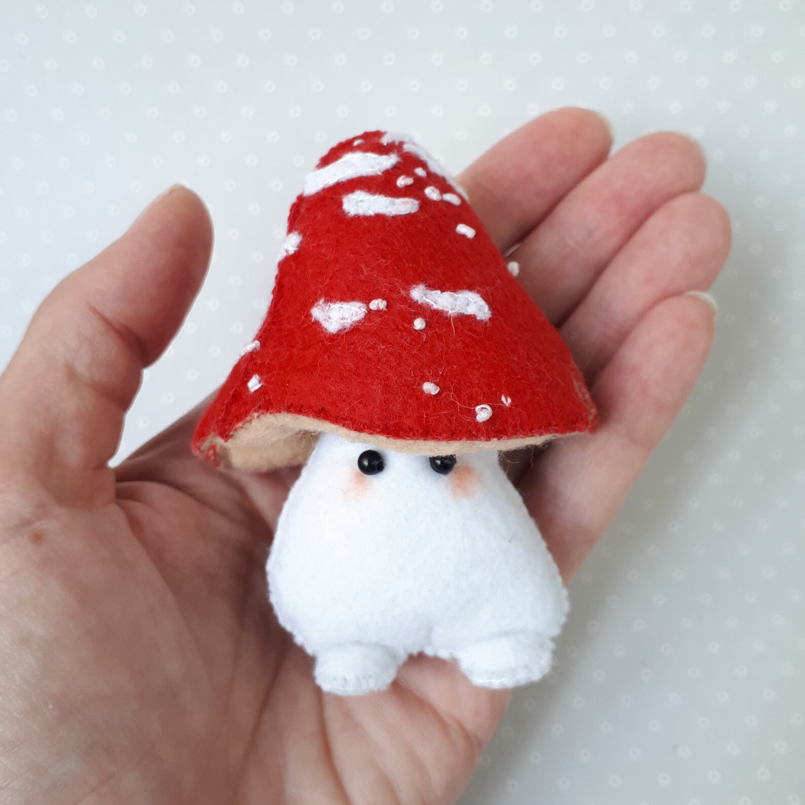 Mushroom Doll Pattern Mushroom Decor Cute for Nursery Felt Etsy