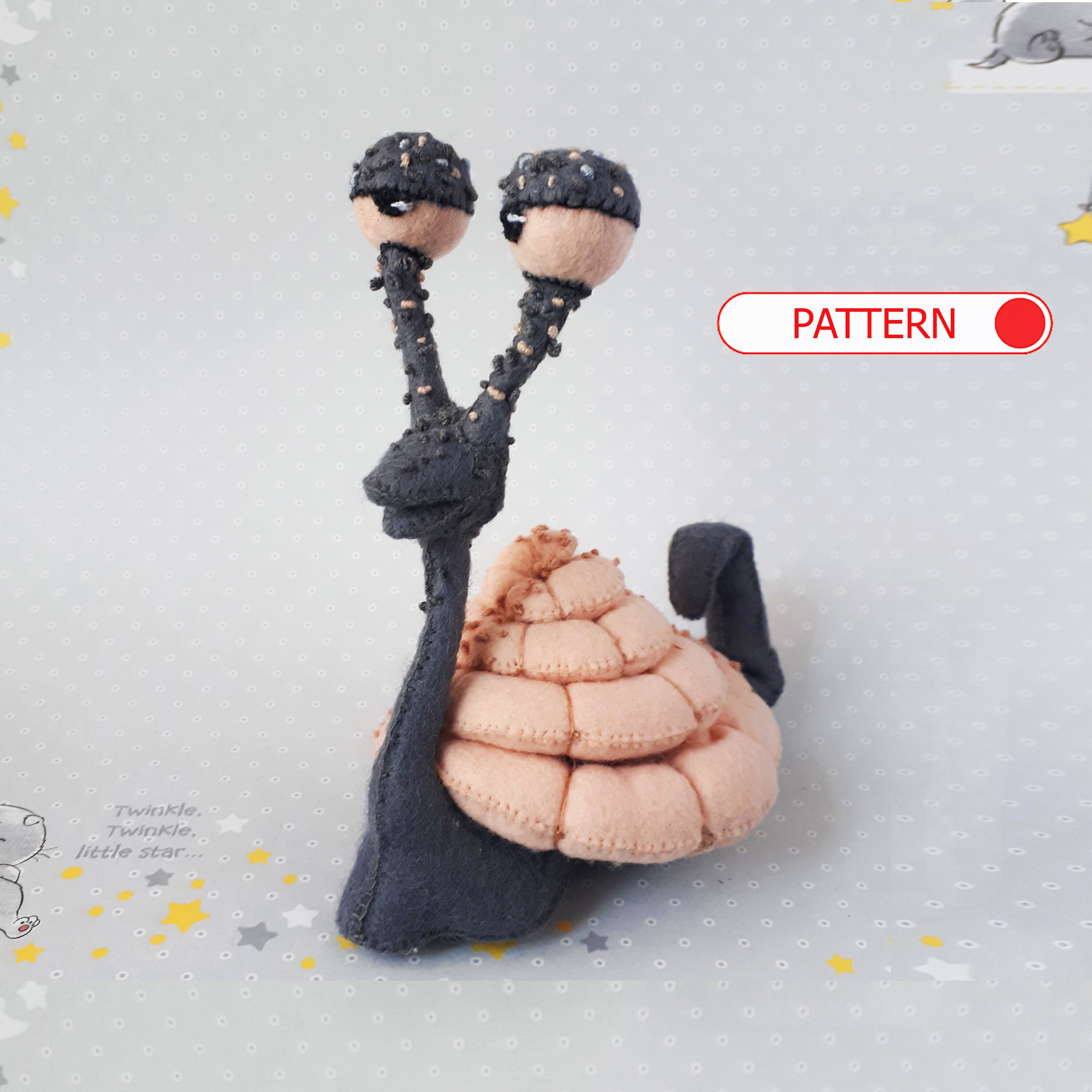 snail stuffed animal pattern