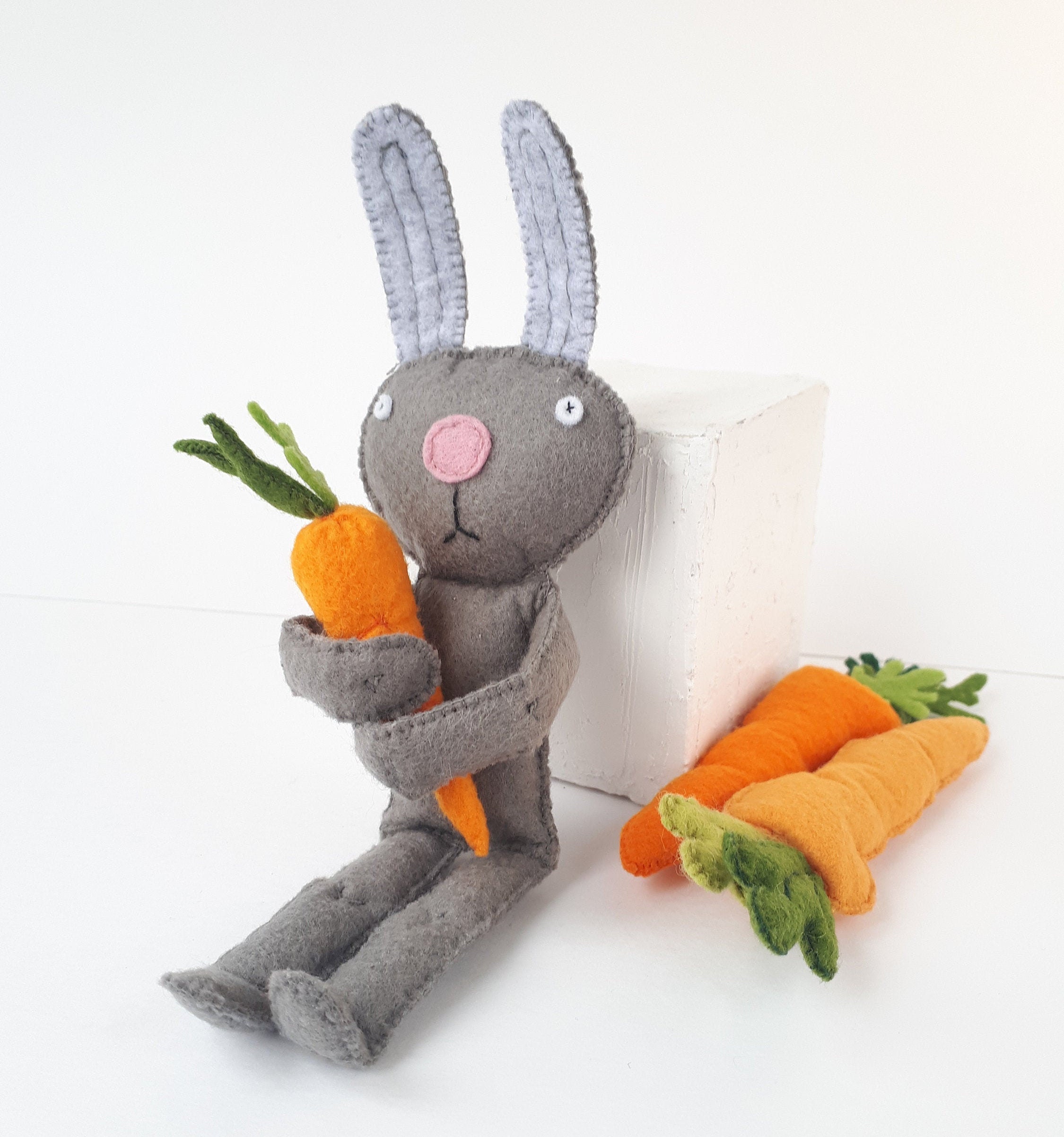 Bunny plush pattern and easy stepbystep tutorial on how to Etsy