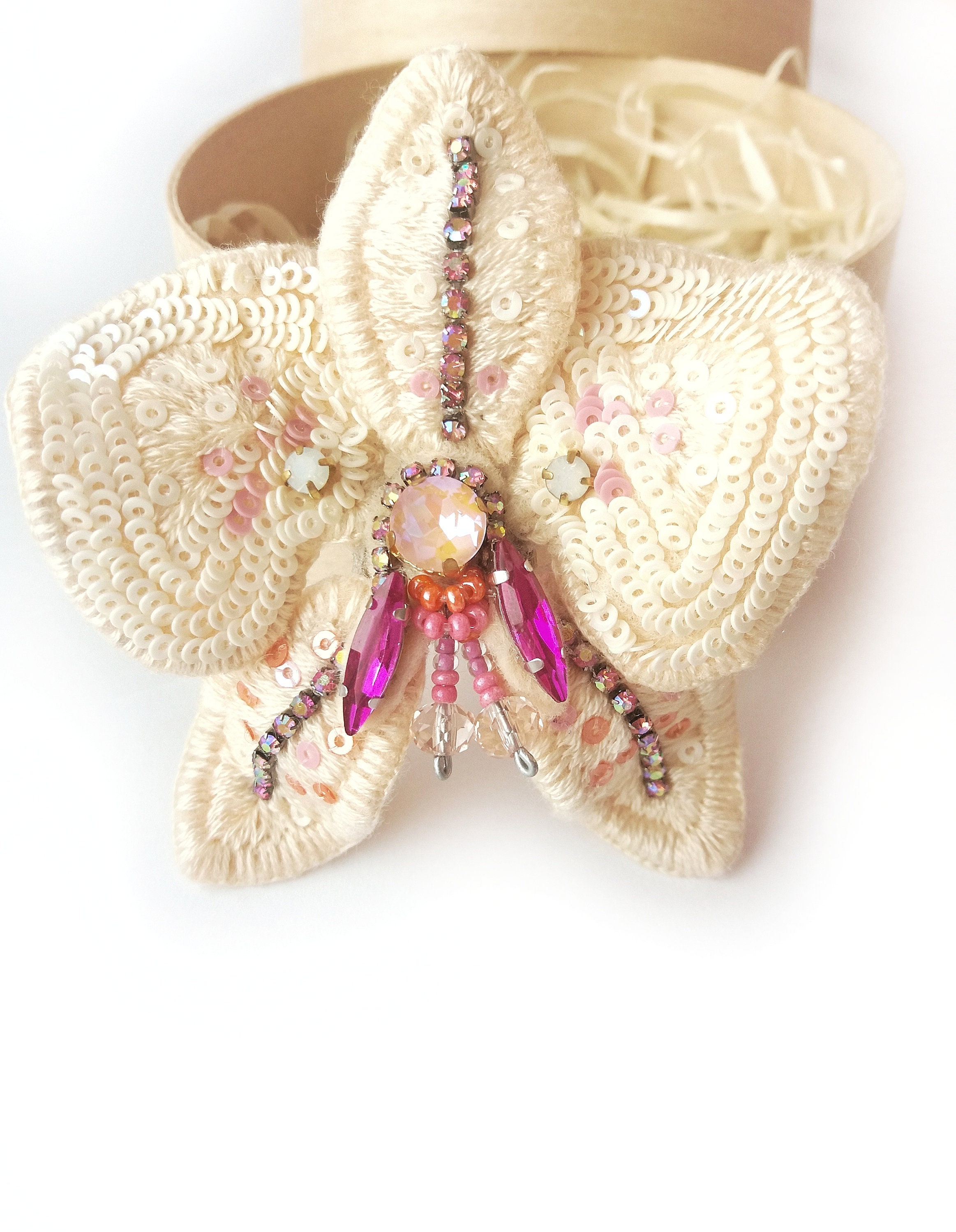 Orchid Brooch Flower Brooch Summer Brooch Elegant Brooch Etsy