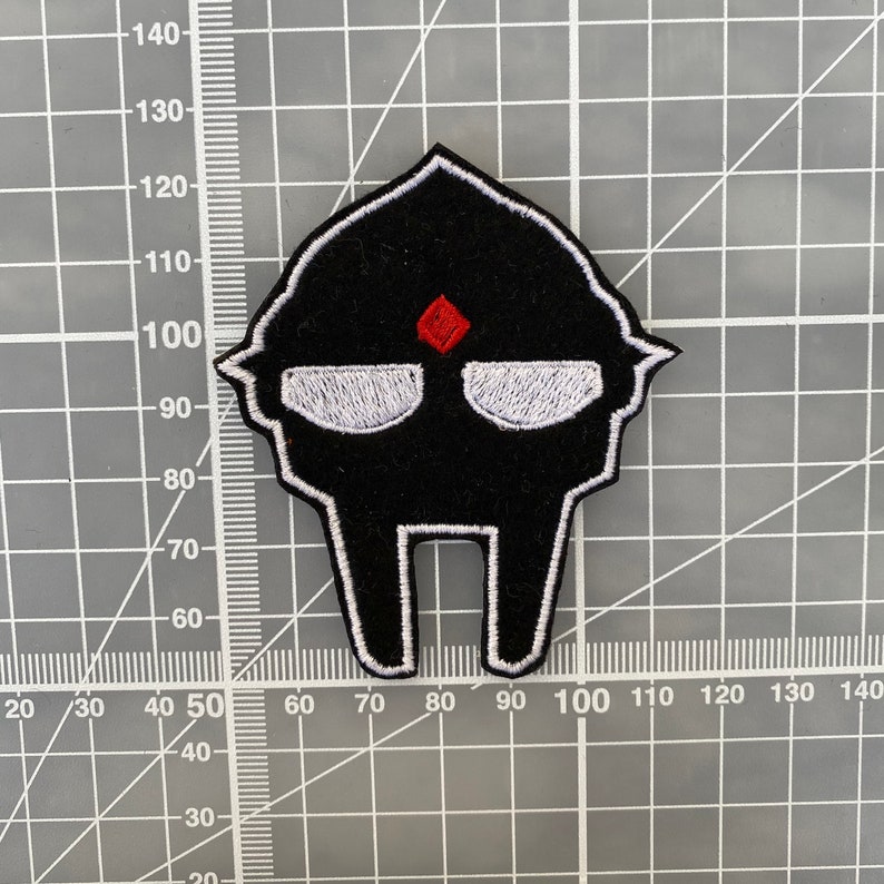 MF Doom Jewel Mask Embroidered Hip Hop Rap Iron on Patch