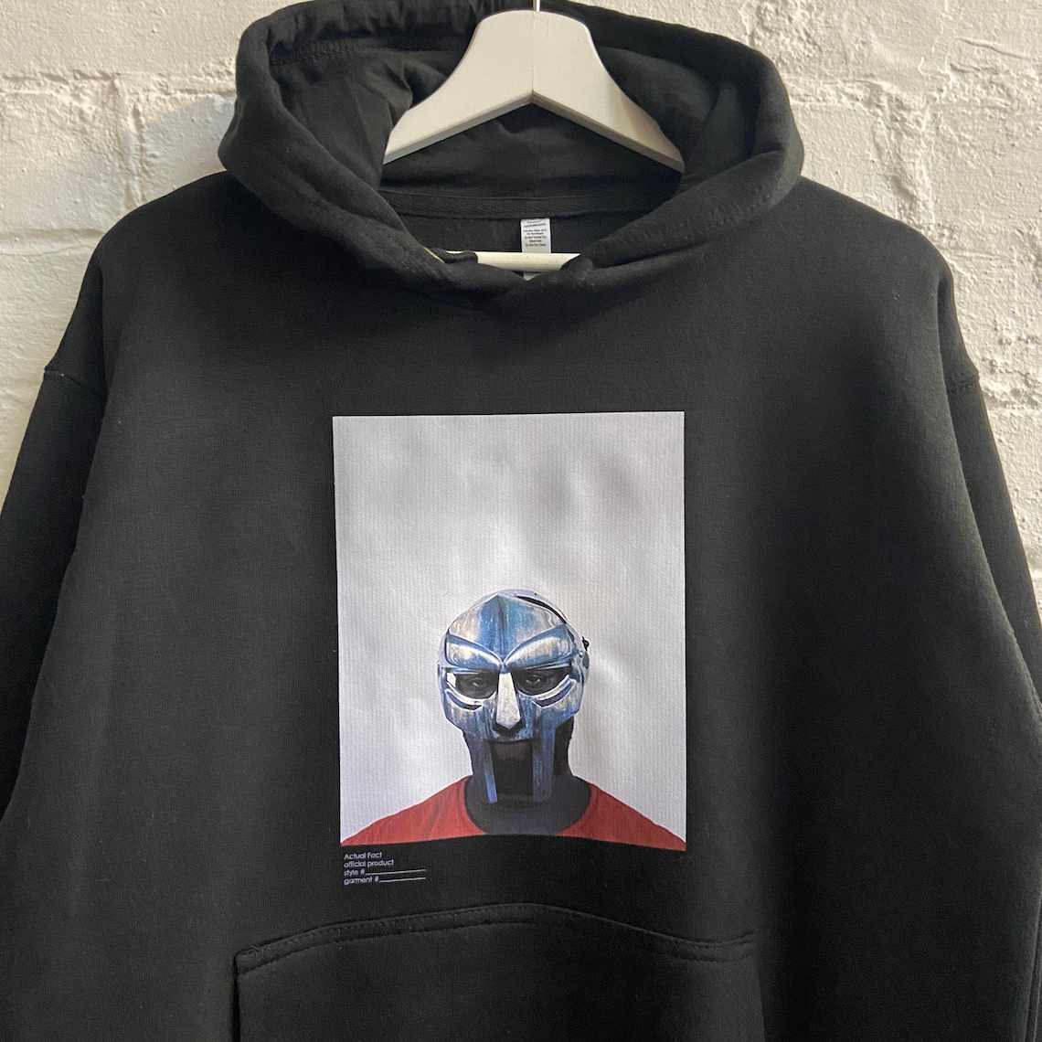 Actual Fact MF Doom Steel Mask Hoodie in Black | Etsy UK