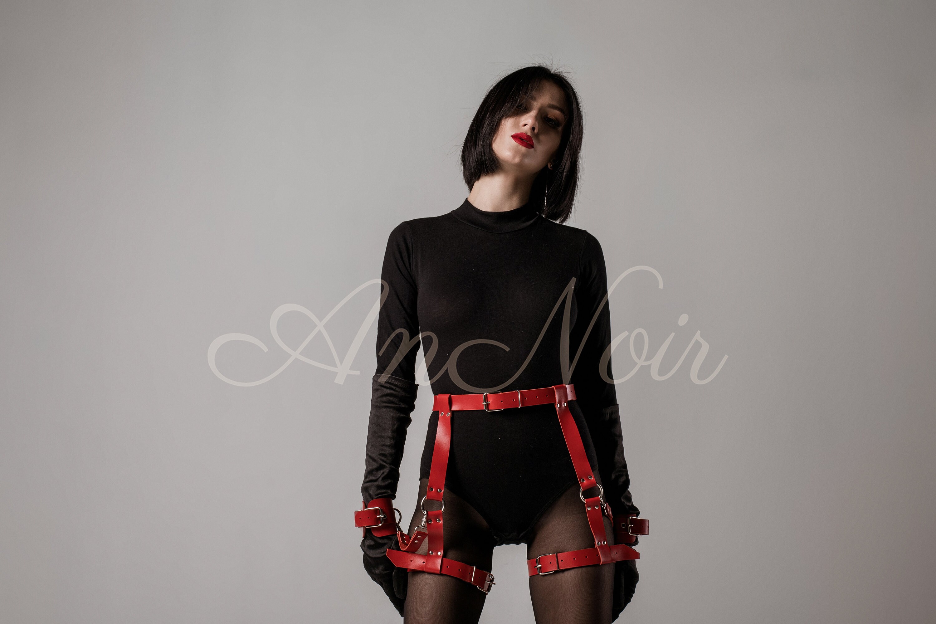 Sexy Women Leather Garter Adjustable Harness Punk Leg Garter Belt Clip For Party Cosplay - Buy