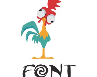 Free Font Moana Hei Hei Moana Font Vaiana Svg File Moana Hei Hei Svg Hei Hei Clipart Moana Svg Png Dxf Downloads 665705 Free Script Font Style
