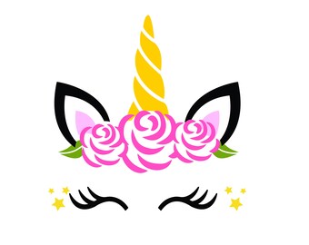 Download Free font_Unicorn SVG Unicorn head Svg Unicorn flower svg ...