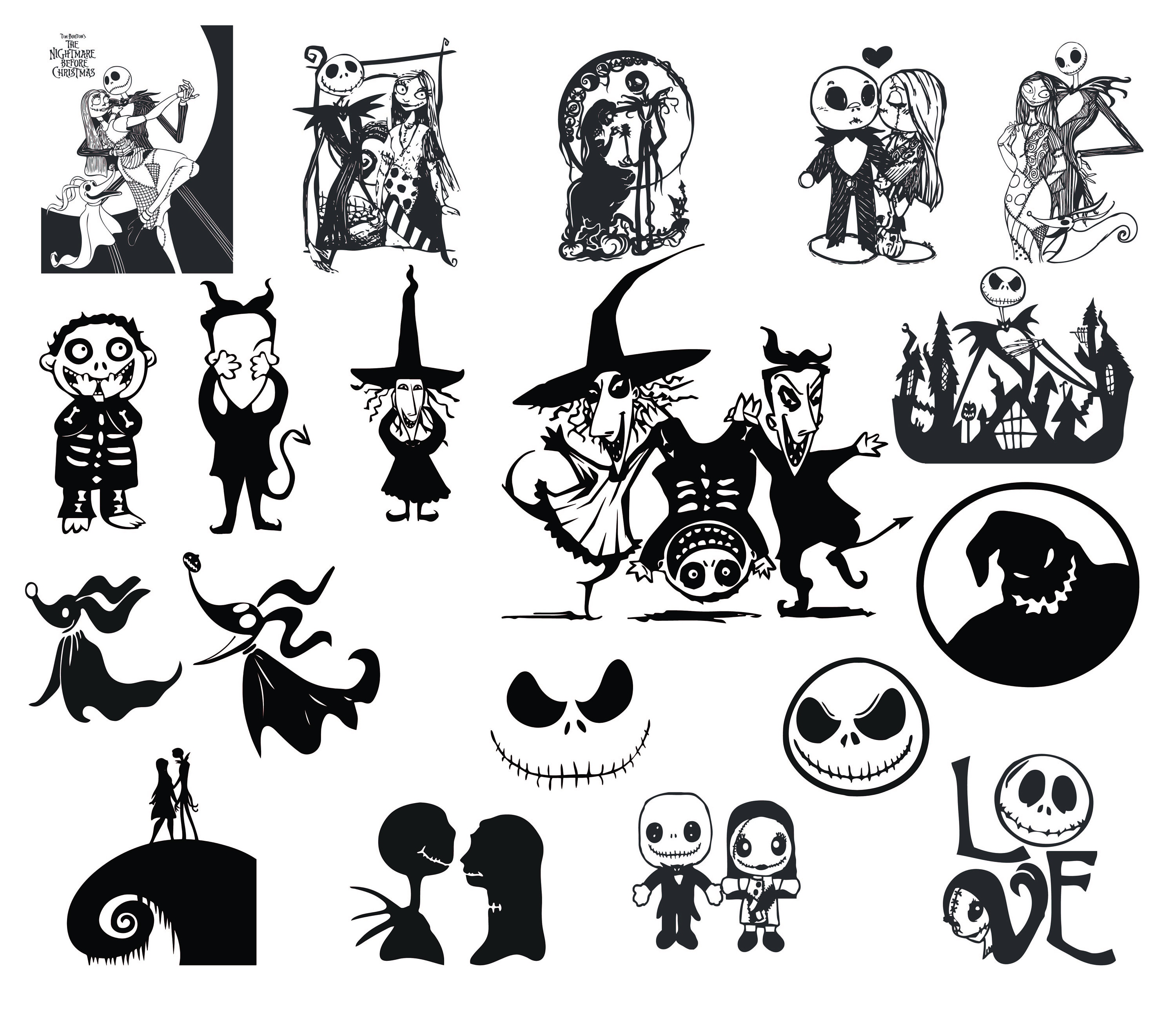 25+ Svg File Nightmare Before Christmas Svg Free PNG