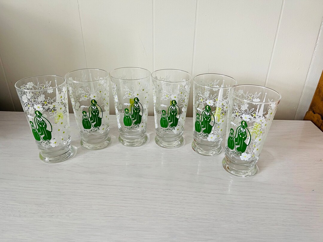 Vintage Libbey Iced Tea Glasses Set of 6 New England Traditional