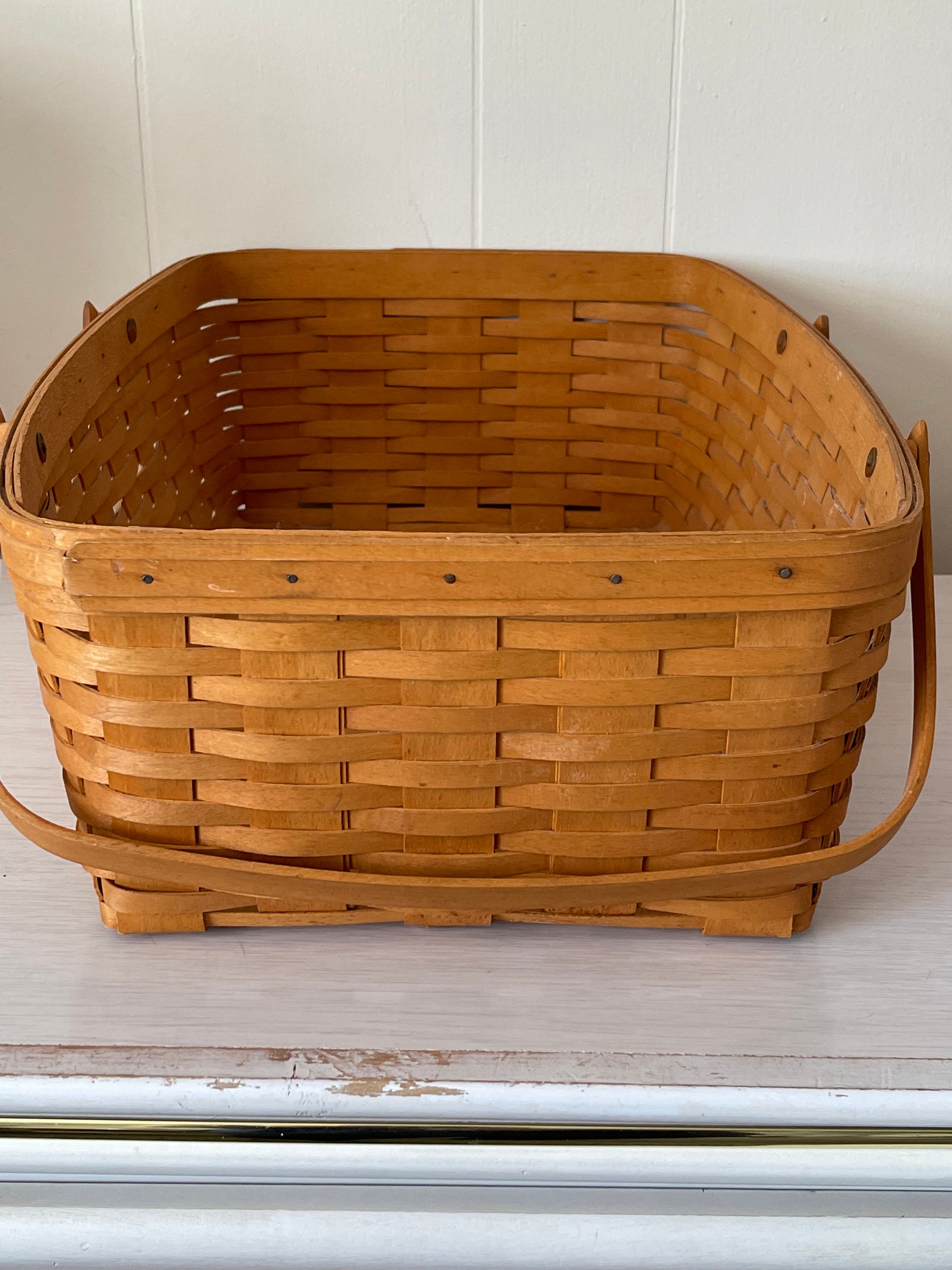 Longaberger Basket Dresden 1997 Signed Etsy