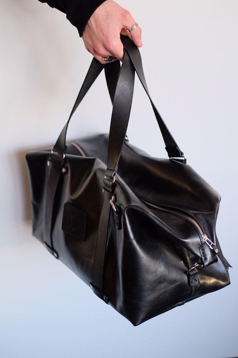 Leather Weekender Bag image 5