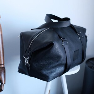 Leather Weekender Bag image 10