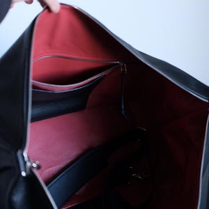Leather Weekender Bag image 9
