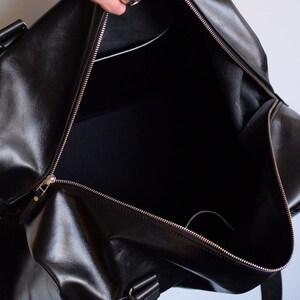 Leather Weekender Bag image 6
