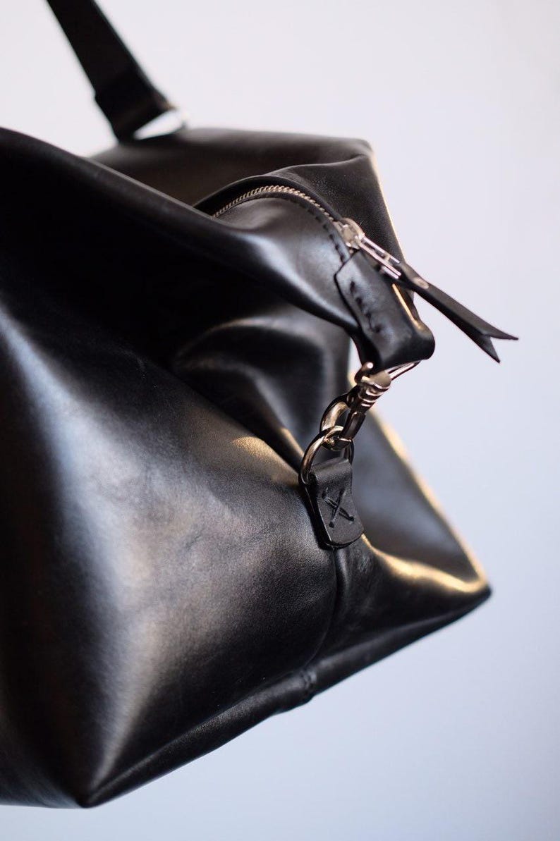 Leather Weekender Bag image 4