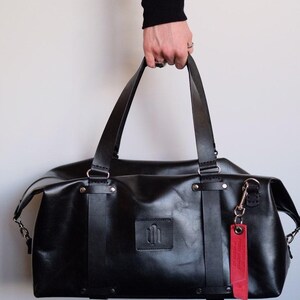 Leather Weekender Bag image 3