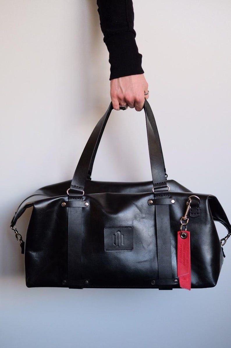 Leather Weekender Bag image 3