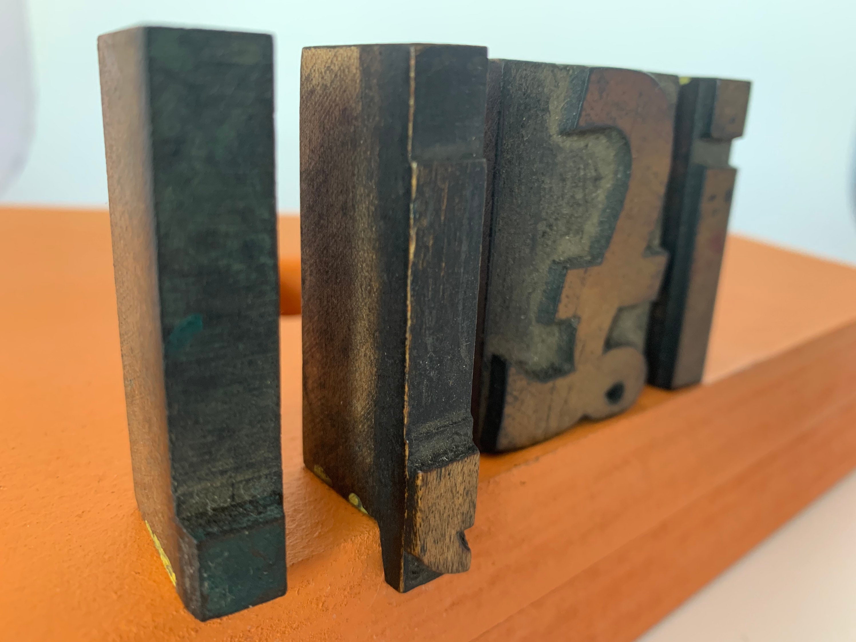 Vintage Wooden Printing Press Blocks/4 Wooden Printing Press Etsy