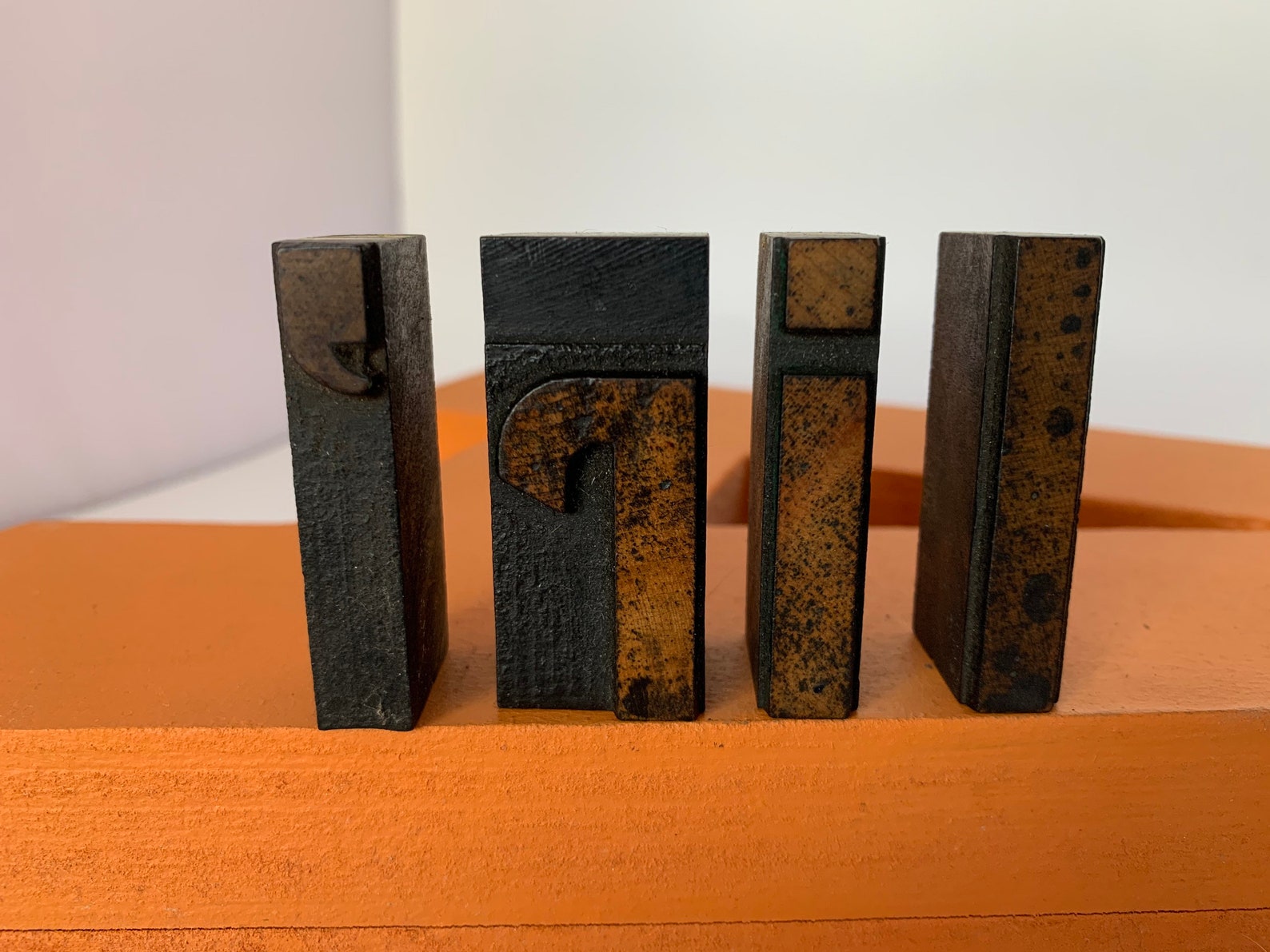 Vintage Wooden Printing Press Blocks/4 Wooden Printing Press Etsy