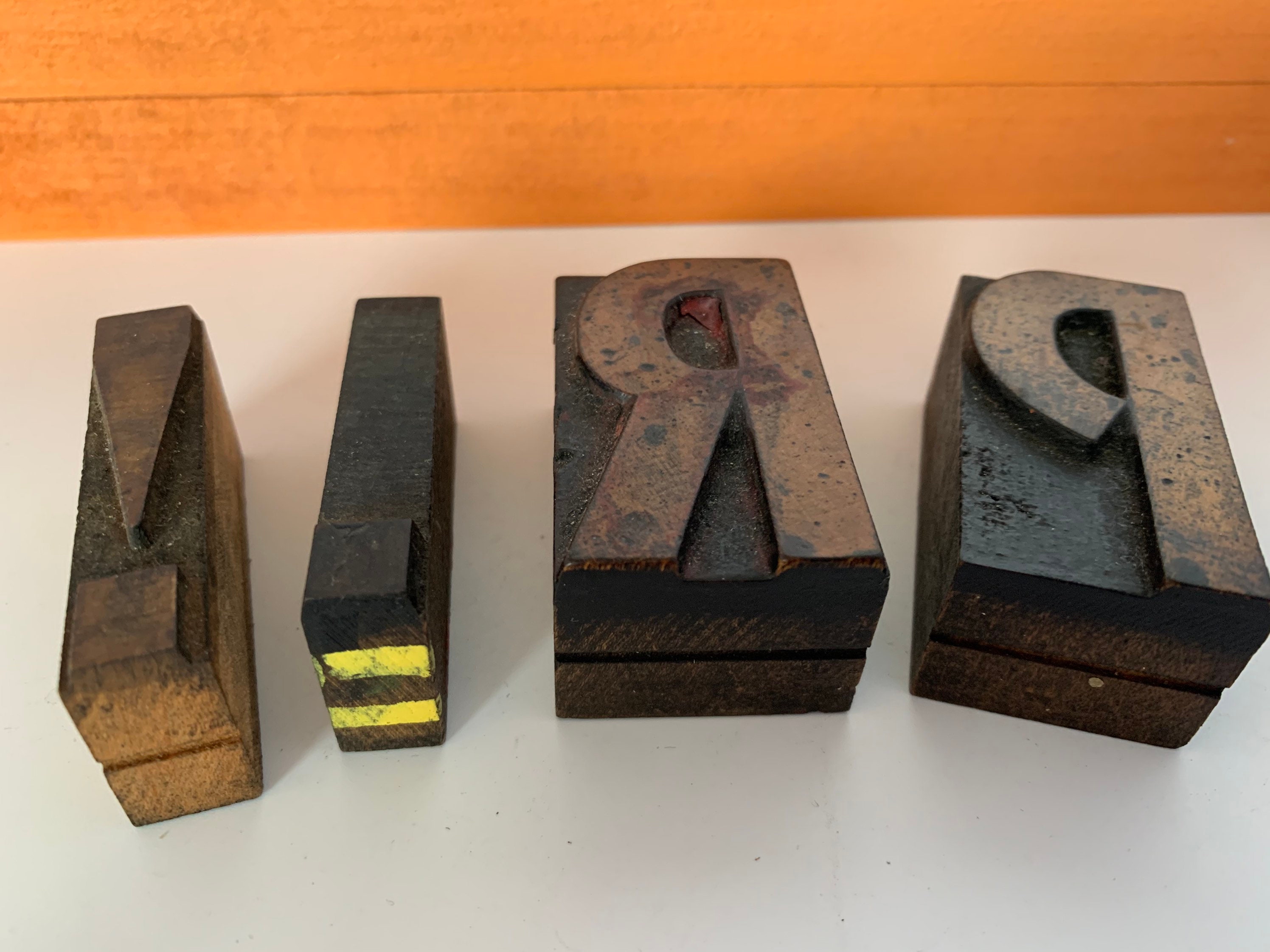 Vintage Wooden Printing Press Blocks/4 Wooden Printing Press Etsy