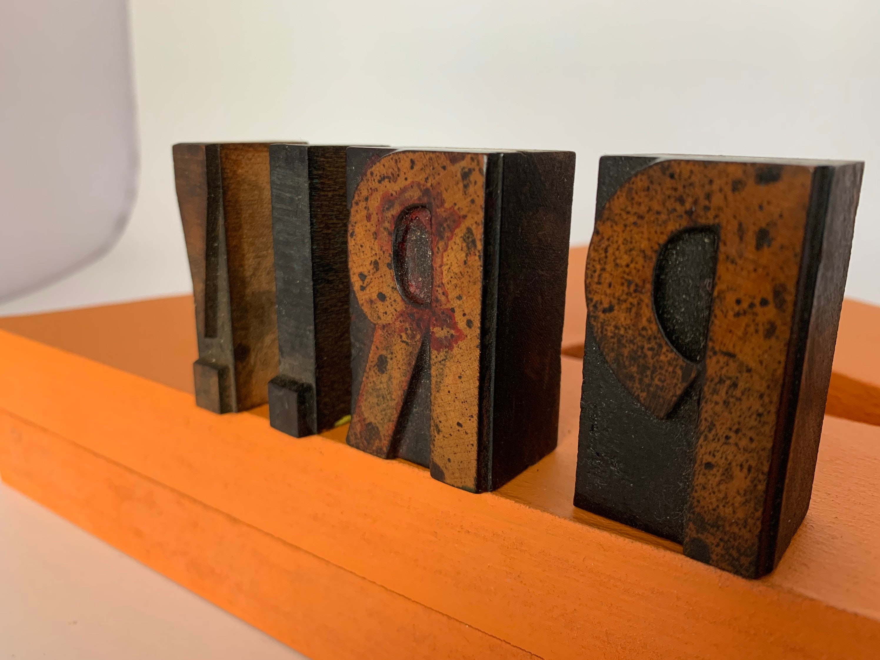 Vintage Wooden Printing Press Blocks/4 Wooden Printing Press Etsy