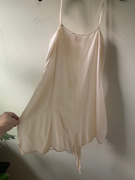 Sz Sm Vintage BLUSH Light Pink Handmade SILK Shor… - image 9