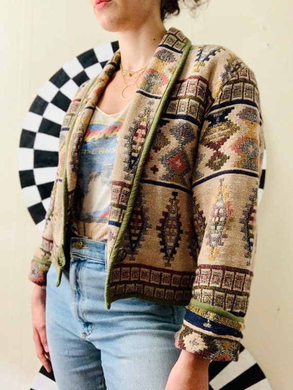 Sz Md Southwest Desert TAPESTRY JACKET