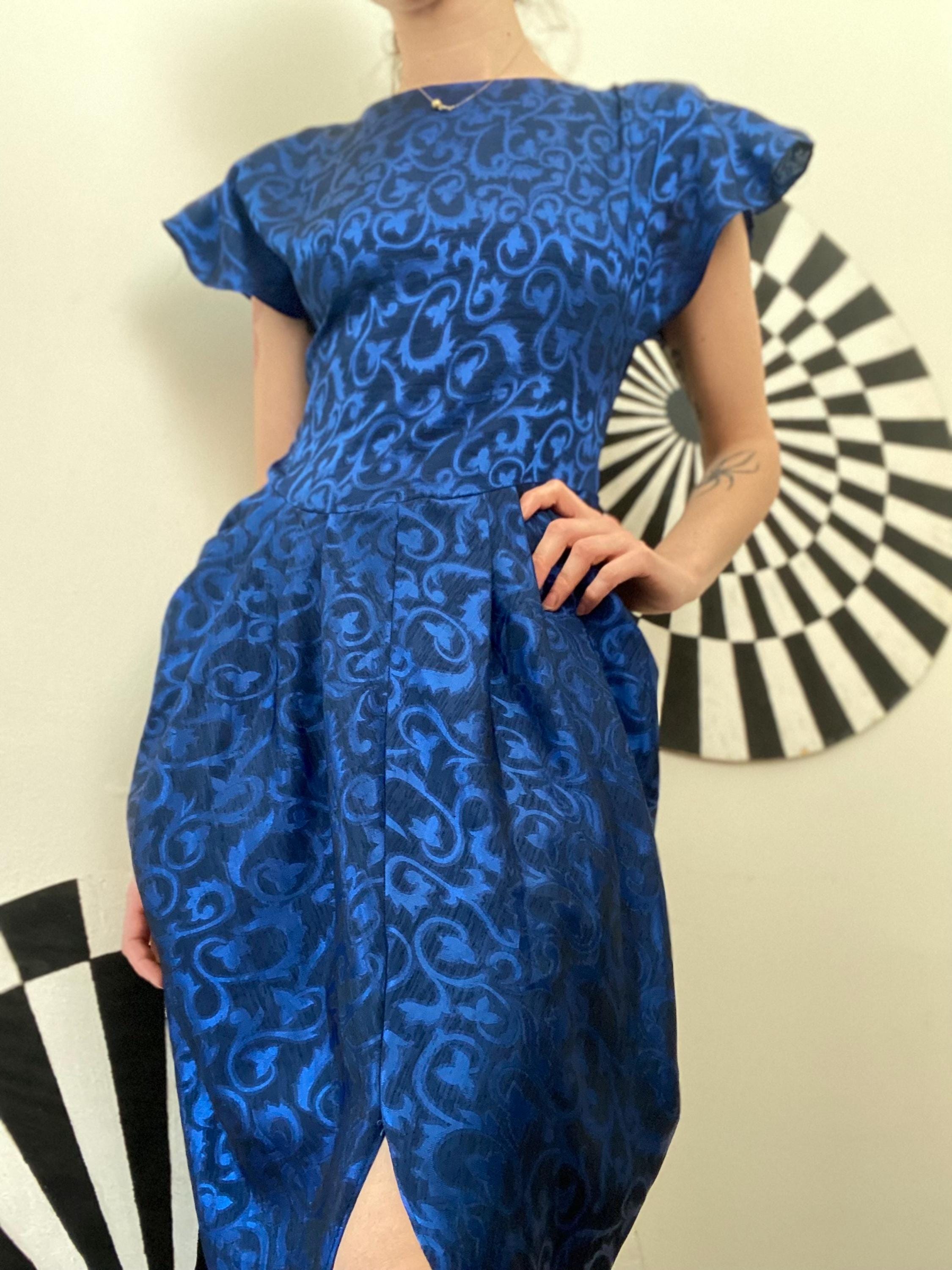 slim fit dress slacks Pale Color Floral Open Back Mini Dress in Light Blue Large / Light Blue main image 0