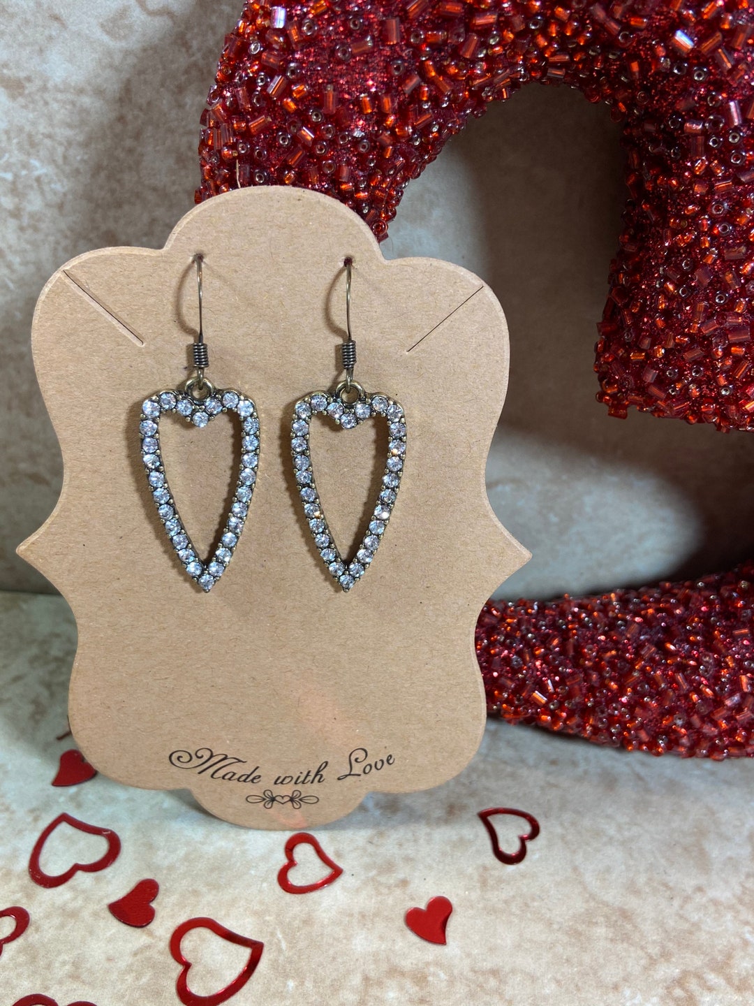 3 Paia Di Orecchini A Cuore In Acrilico - Rosso E Rosa, Leggeri E Colorati, Regalo San Valentino E Festa Della Mamma - 4