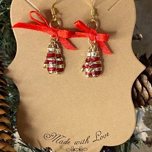Orecchini di Natale, Orecchini a guanto, Orecchini natalizi, Orecchini con guanti di Natale, Orecchini a guanto di Natale,