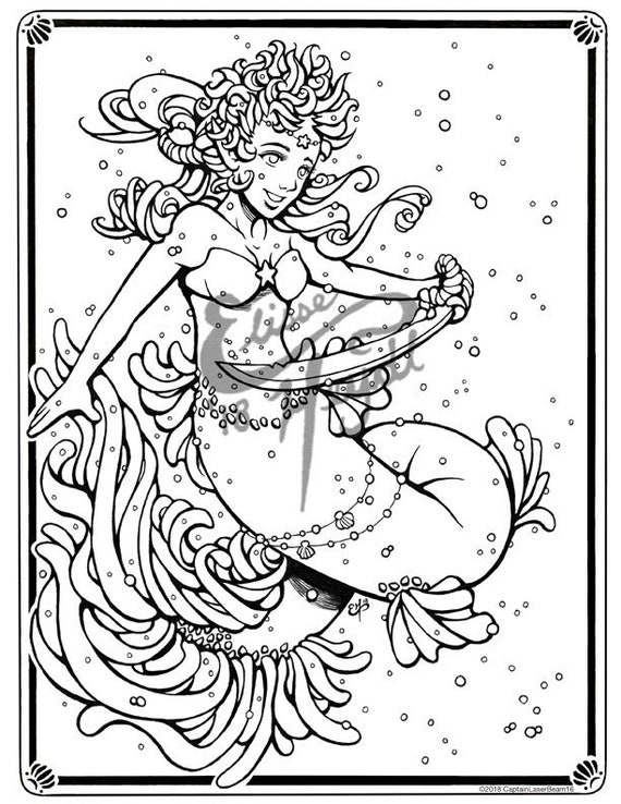 104+ Coloring Book Mermaid Free