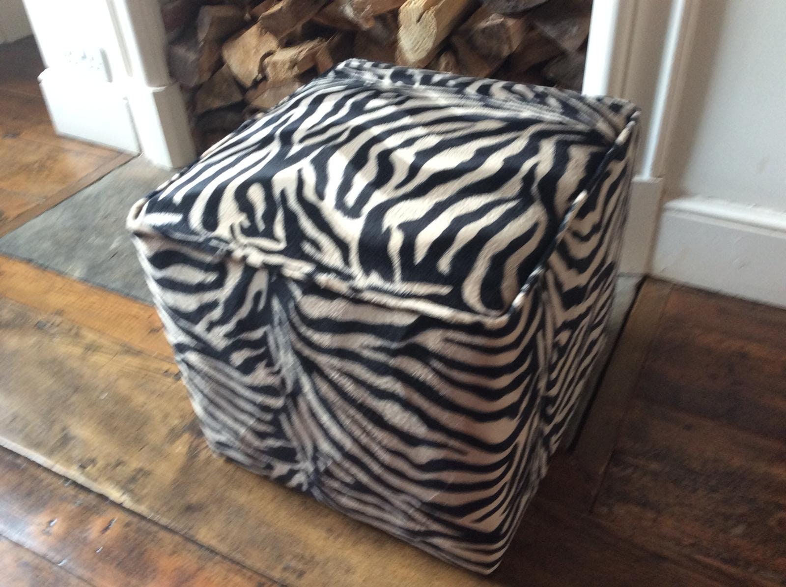 Animal Print Footstool / Stool / Pouffe Super Soft Feel UK Etsy UK