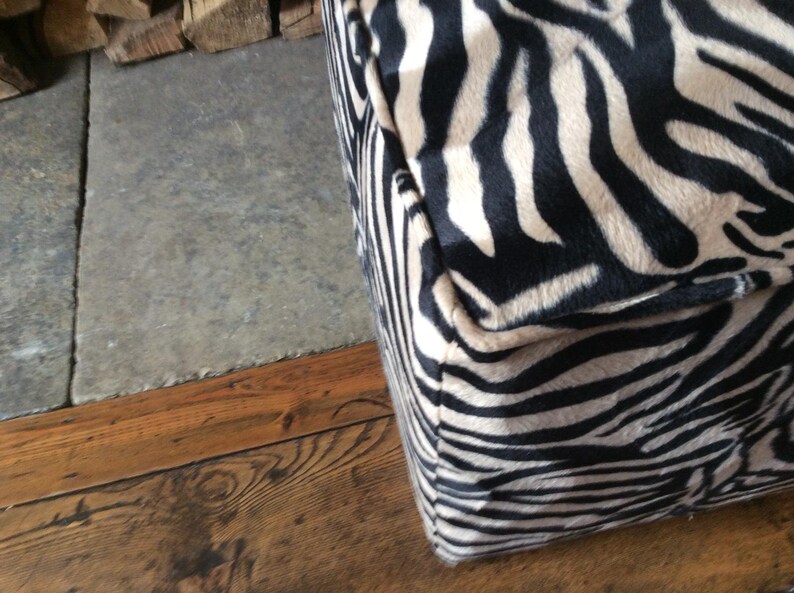 Animal Print Footstool / Stool / Pouffe Super Soft Feel UK Etsy UK