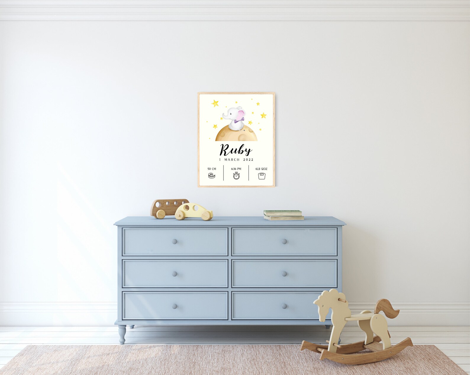 Birth Stats Wall Art Printable, Personalized Baby Gift, New Baby Gift ...